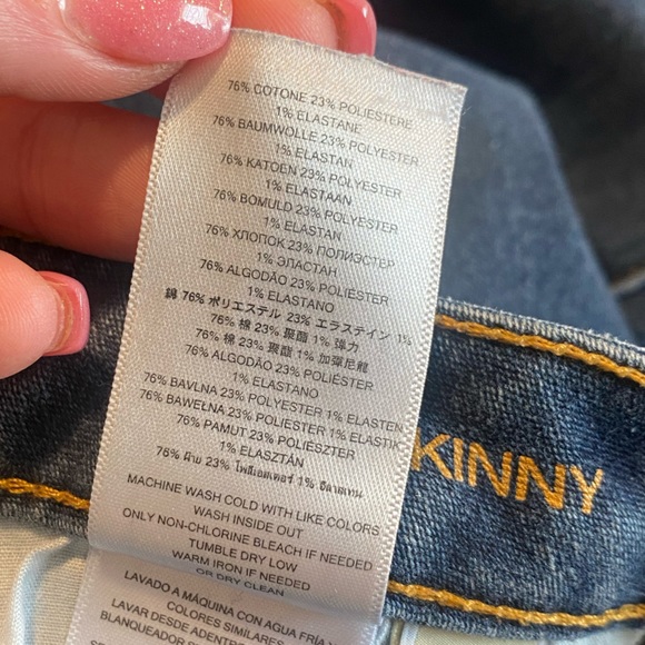 Michael Kors Dark Blue Skinny Blue Jeans Size 8 - Picture 7 of 14